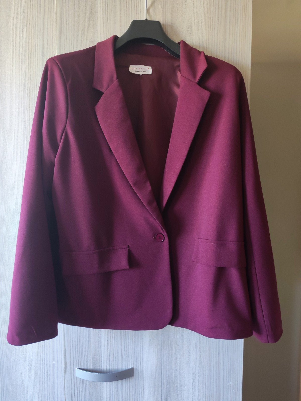 Blazer bordeaux 46 neuf, Neuf, Taille 46/48 (XL) ou plus grande, Enlèvement ou Envoi, Lola & Liza