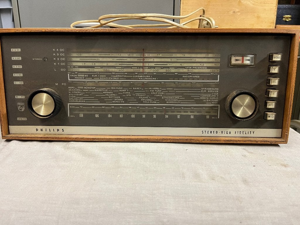 Oude Philips radio, Antiek en Kunst, Ophalen