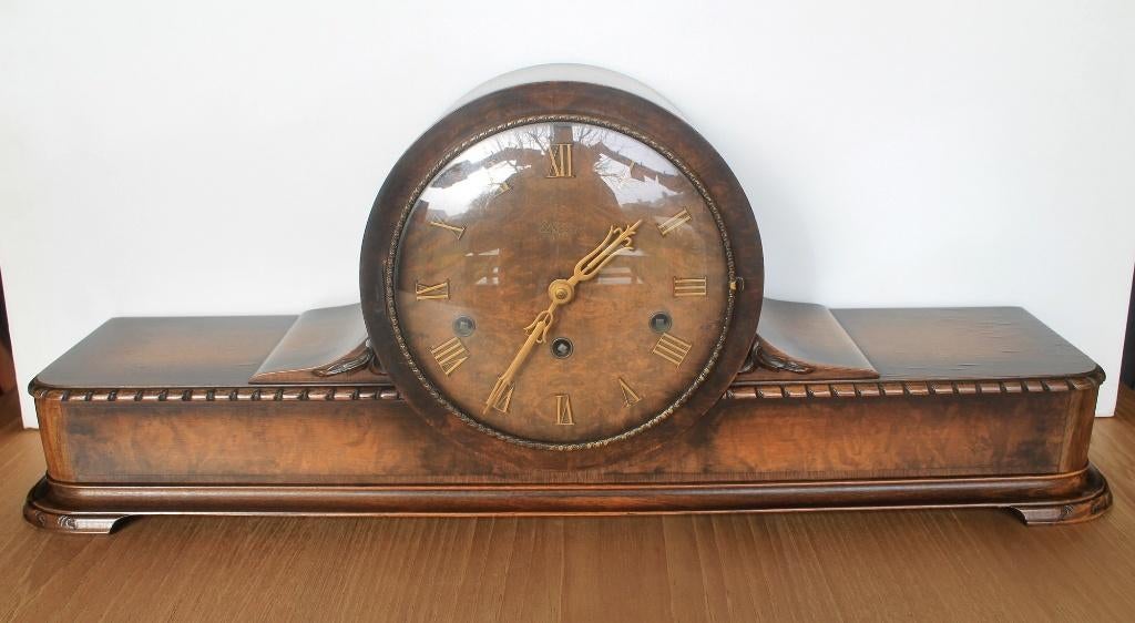 Grande horloge de cheminée, Urgos, vintage années 50, Antiquités & Art, Antiquités | Horloges, Enlèvement ou Envoi