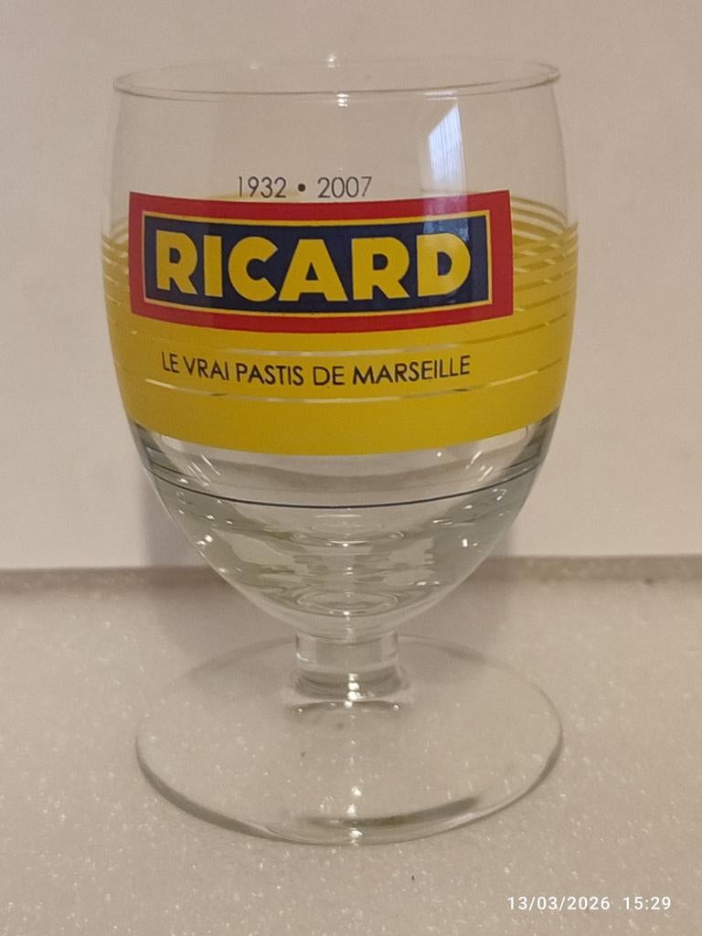 Verre Ricard  : Le vrai pastis de Marseille ., Enlèvement ou Envoi, Comme neuf, Ustensile