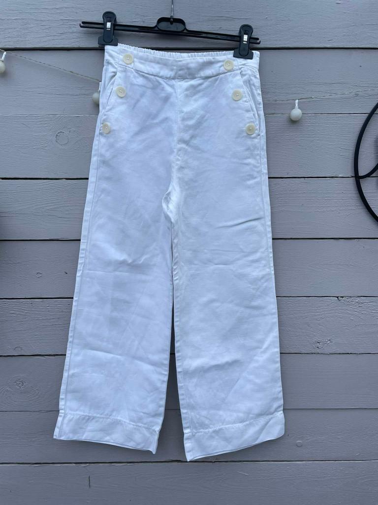 witte linnen zomerbroek zara 11/12 jaar, Gebruikt, Meisje, Zara, Ophalen