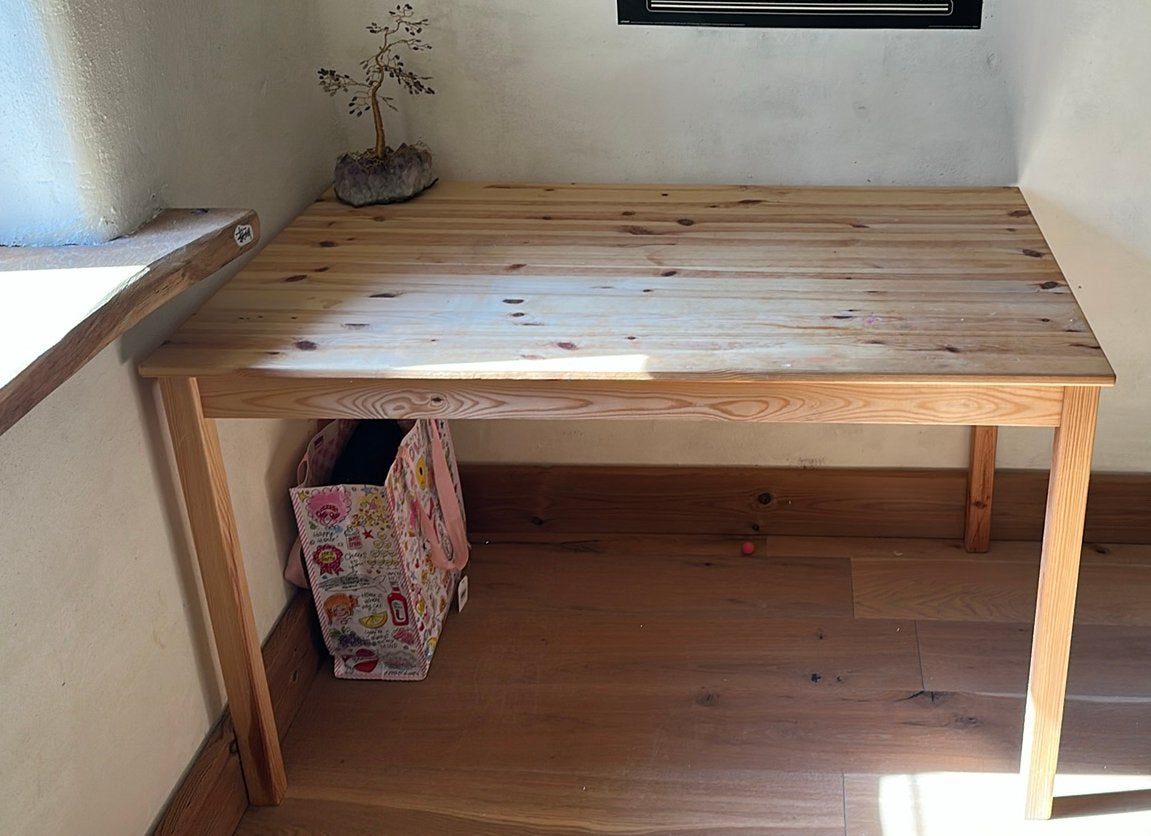 Houten bureautafel, Ophalen, Gebruikt