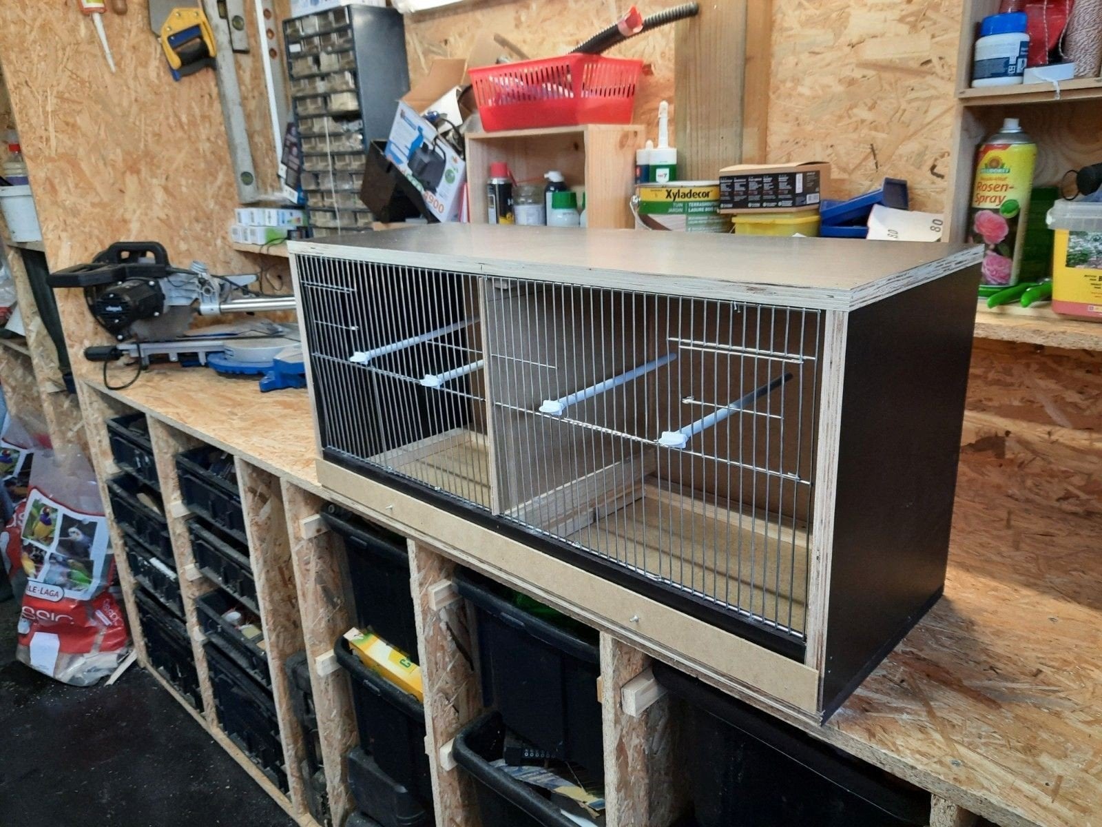 nieuw vogelkooi, Enlèvement, Neuf, Bois, Cage à oiseaux