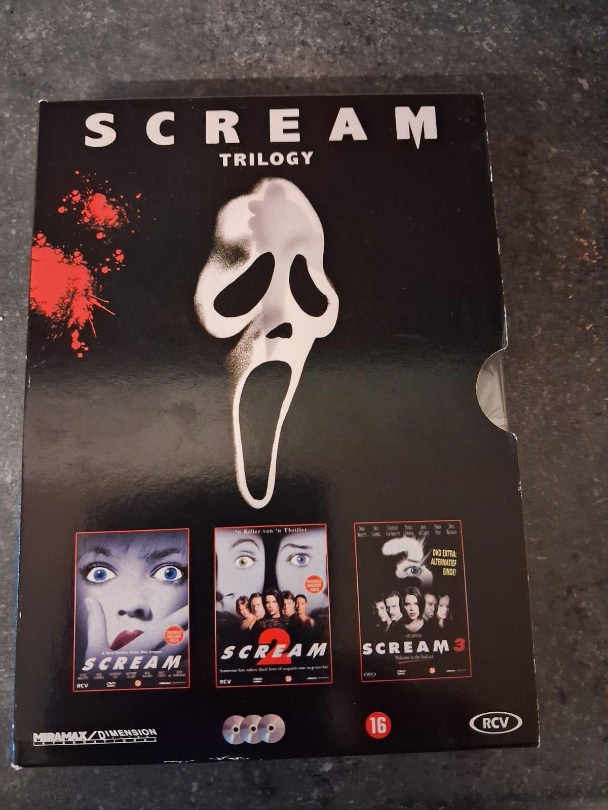 scream trilogie, Cd's en Dvd's, Ophalen, Engels, Vanaf 16 jaar, Nieuw in verpakking