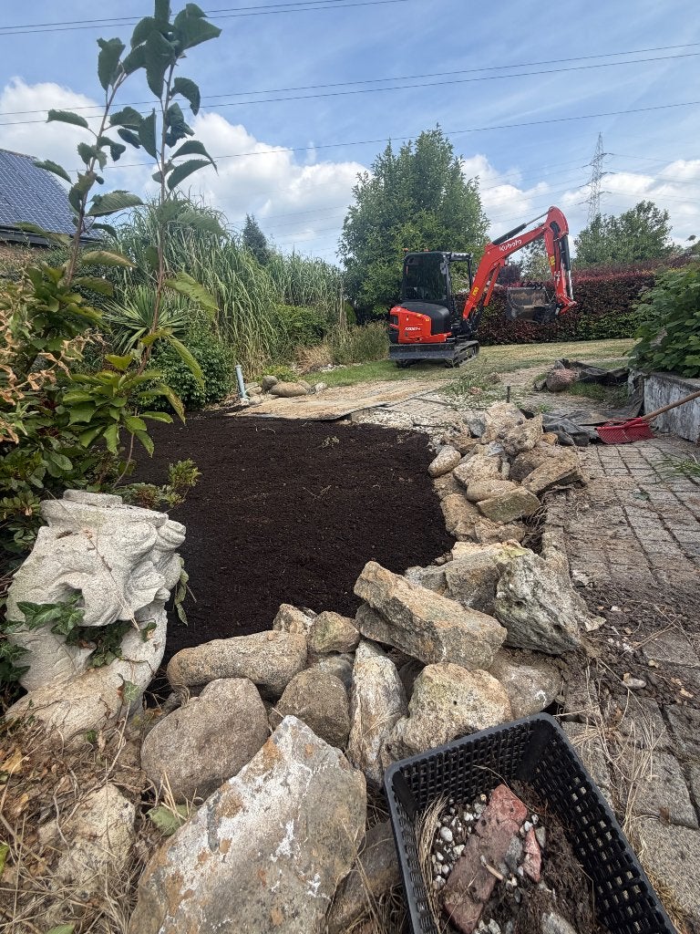 *Jardiniës, tou dans jardins, prairies + terrassement *, Articles professionnels, Enlèvement ou Envoi, Grue