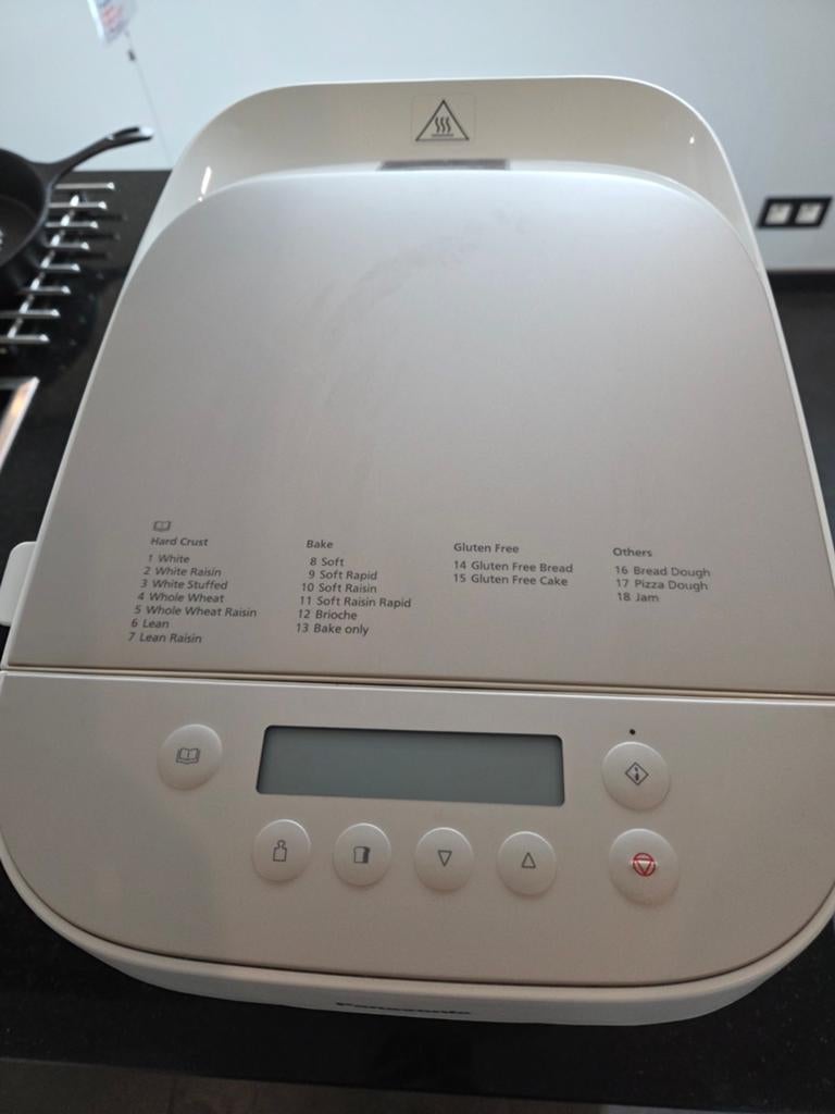 Panasonic broodmachine, Ophalen