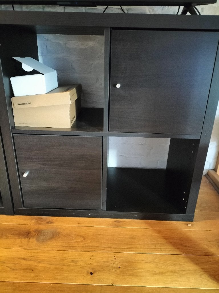 Kalax Noire 4 cases, Maison & Meubles, Enlèvement, Comme neuf