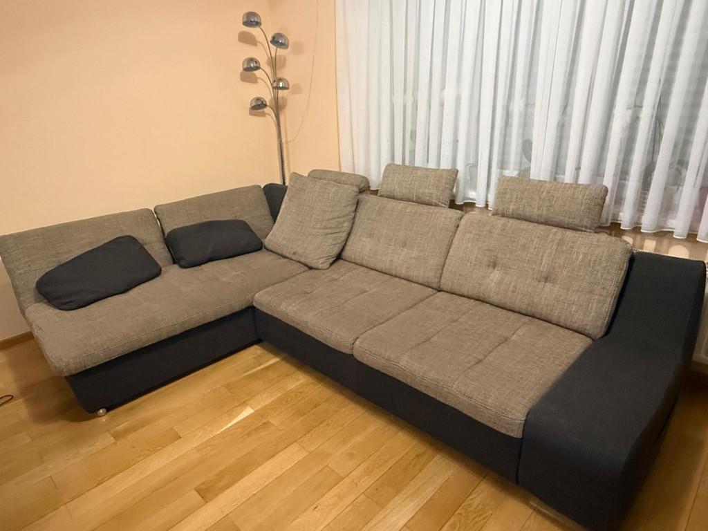 Hoekbank (omvormbaar bed), Ophalen, Gebruikt, Stof, Moderne