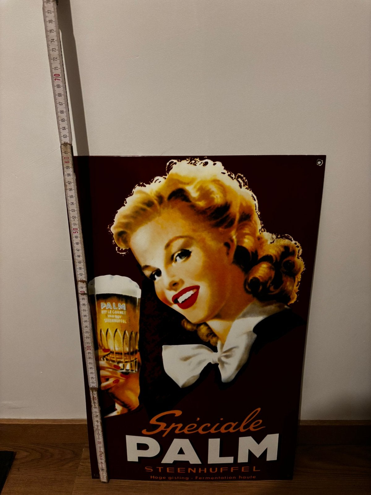 Bierreclame emaille Palm, Verzamelen, Merken en Reclamevoorwerpen, Ophalen of Verzenden, Zo goed als nieuw