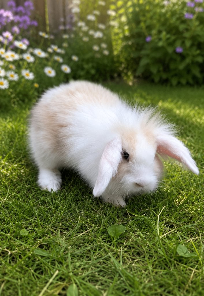 Teddy baby rammetje, Dieren en Toebehoren, Konijnen, Mannelijk, Klein, Hangoor, 0 tot 2 jaar