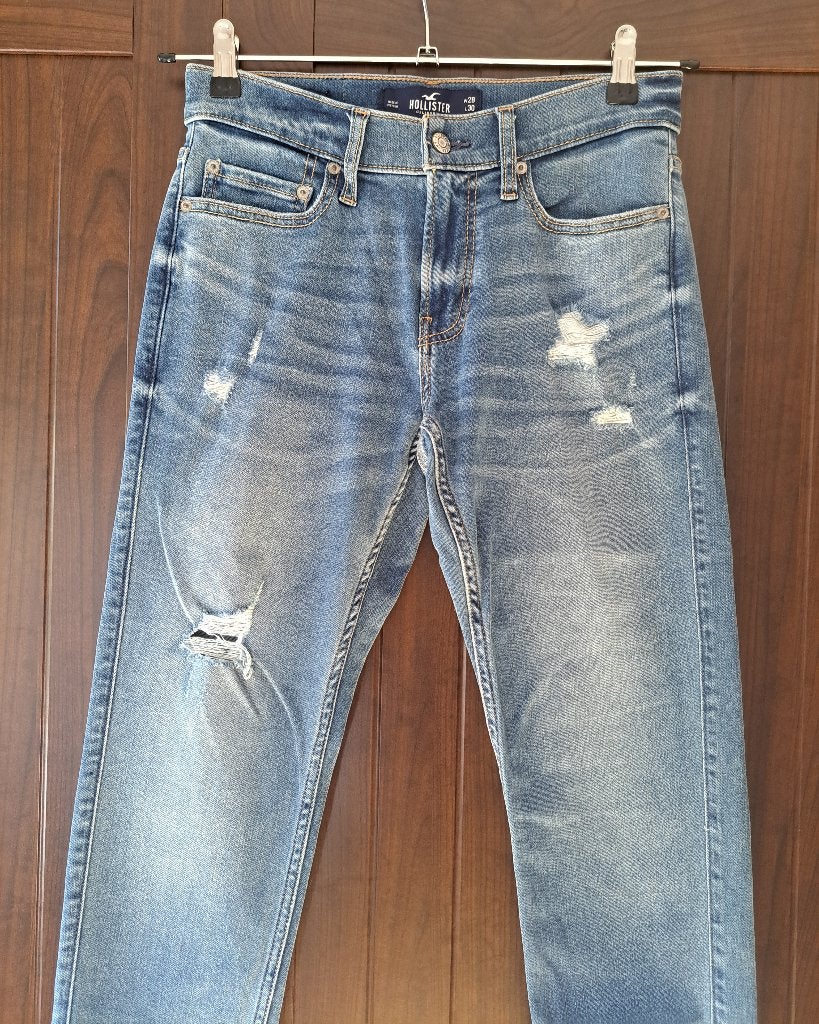 Jeansbroek van Hollister maat W28 L30, W30 - W32 (confectie 38/40), Gedragen, Hollister, Verzenden