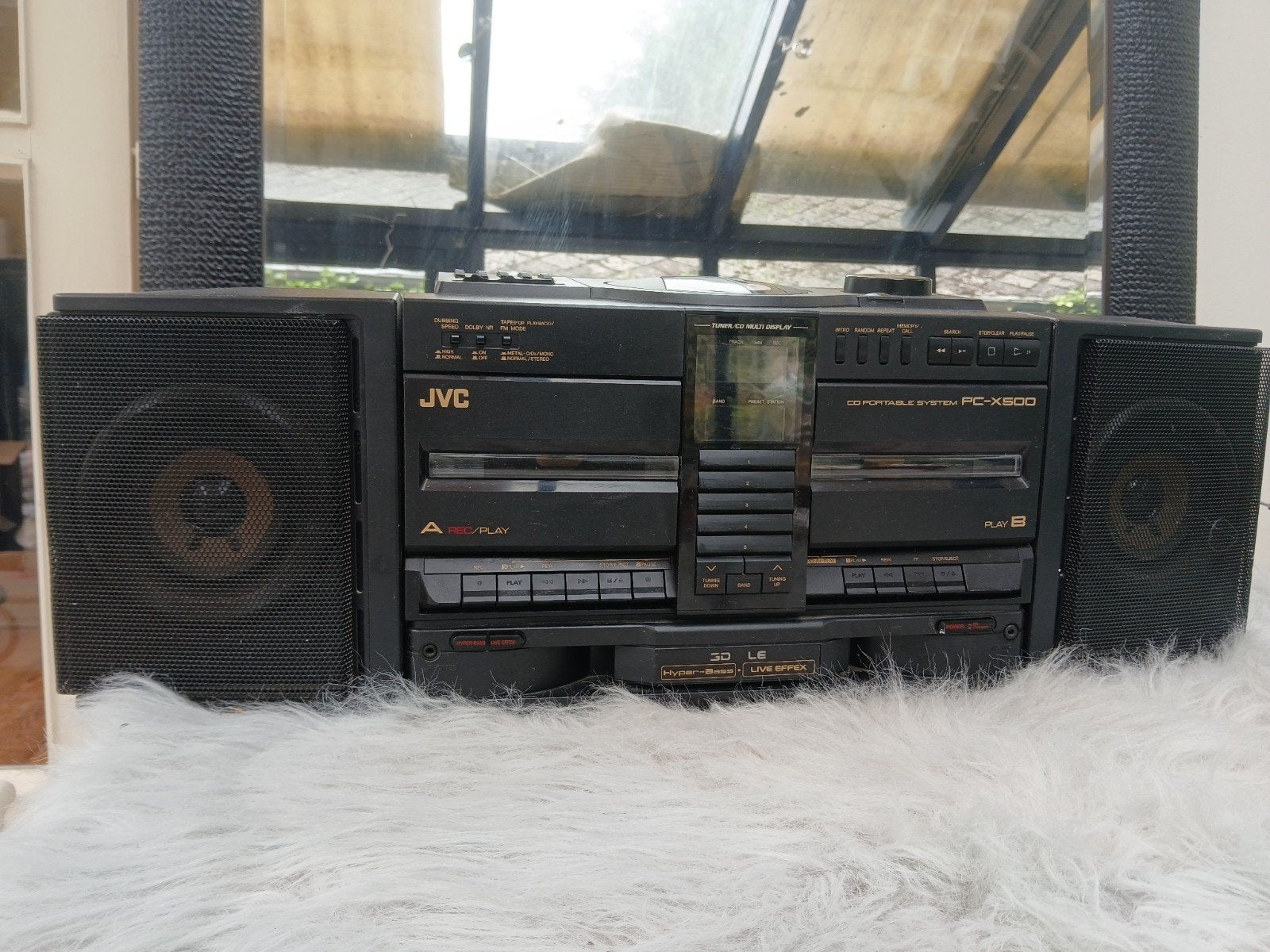 Boombox vintage Jvc Pc-X500, TV, Hi-fi & Vidéo