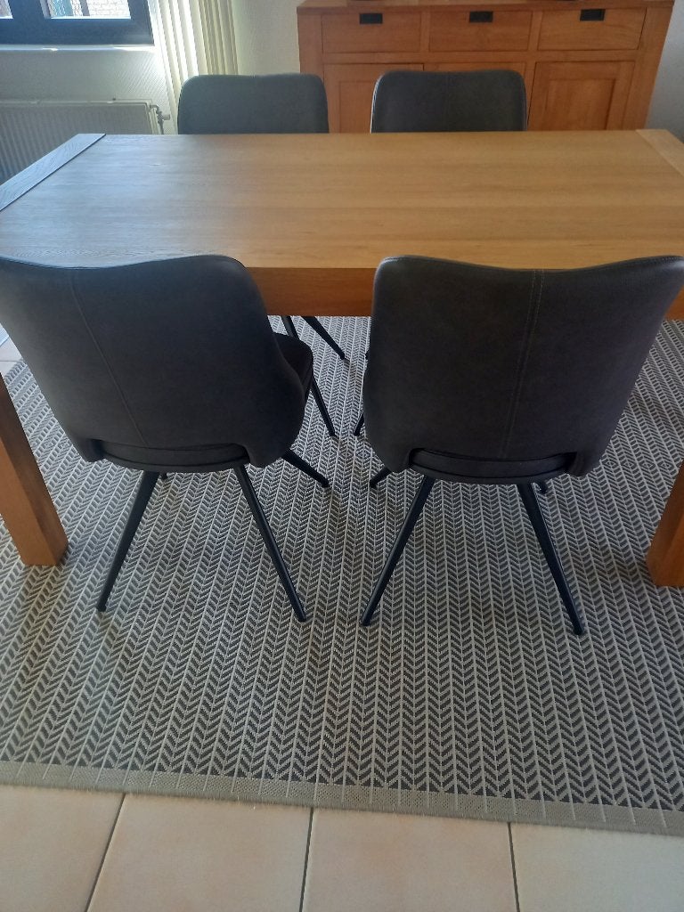 6 stoelen- nieuw-Henders&Hazel, Maison & Meubles, Chaises, Neuf, Gris, Enlèvement, Cinq, Six Chaises ou plus