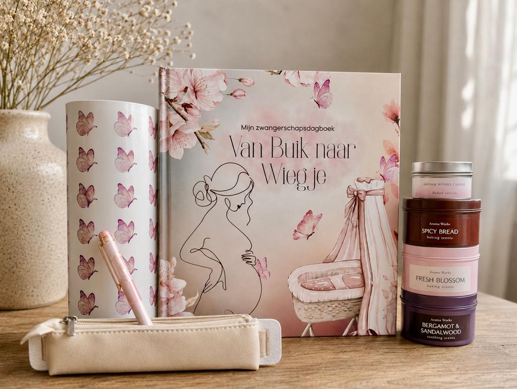Luxe zwangerschapsdagboek – perfect als cadeau (NIEUW), Hobby en Vrije tijd, Ophalen of Verzenden, Overige soorten, Voorwerp of Figuurtje