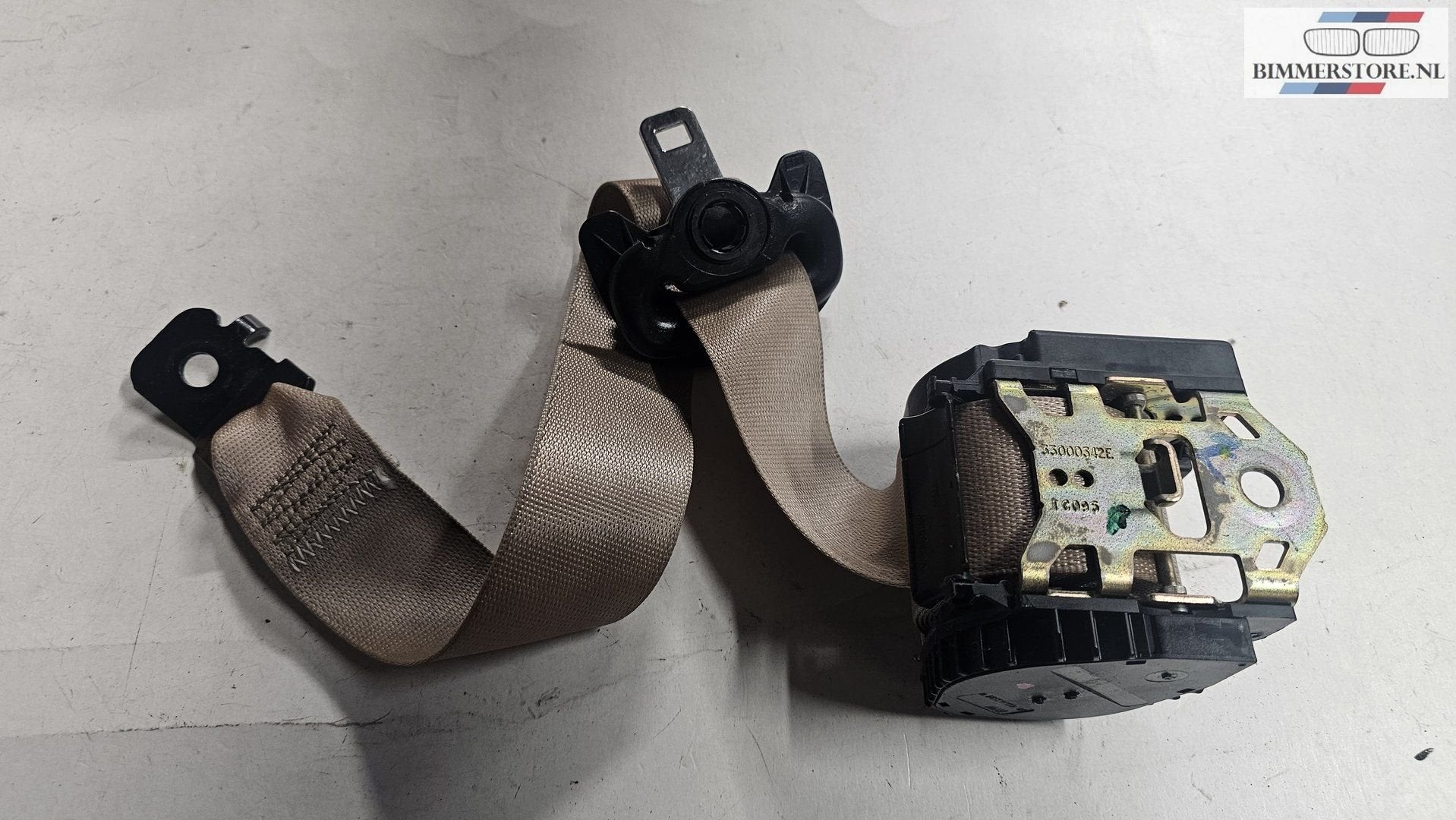 Gordel rechts achterzijde beige BMW X5 serie E53 72117051510, -, Origine de la pièce connue, Utilisé, -