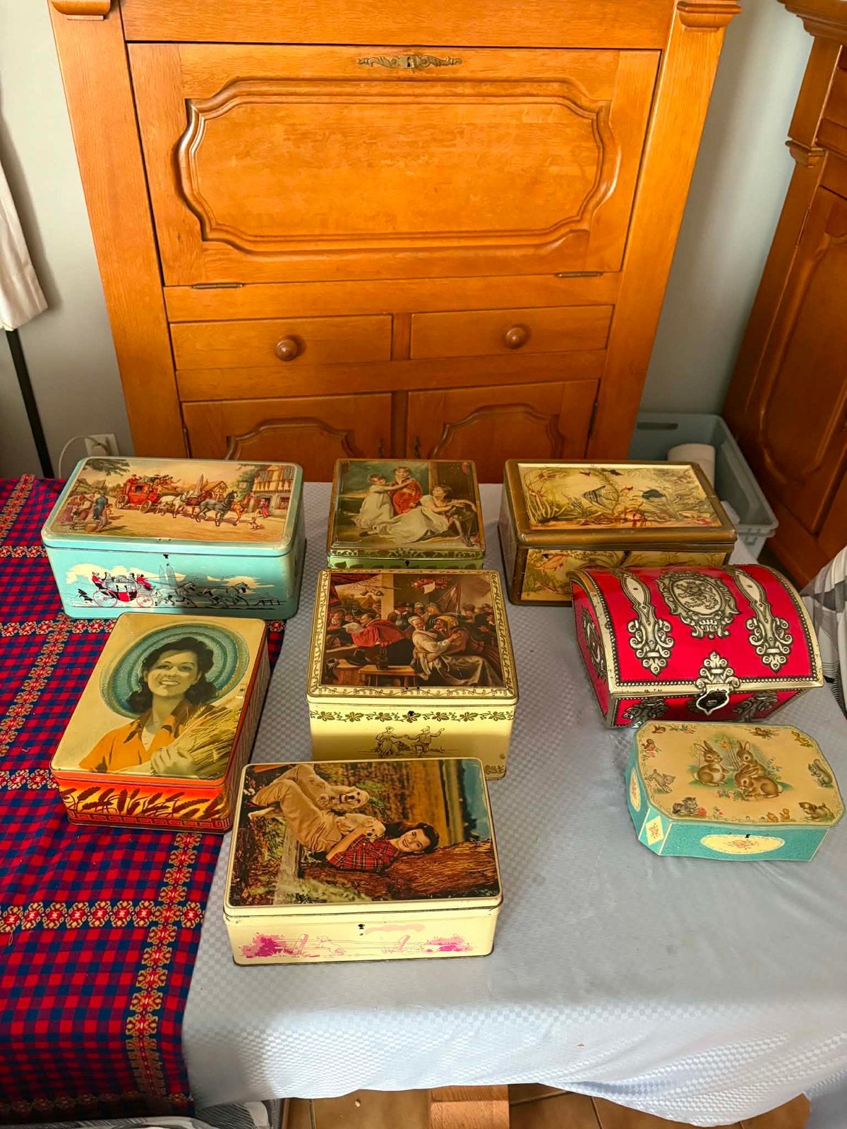 Lot de boites vintage, Enlèvement, Utilisé
