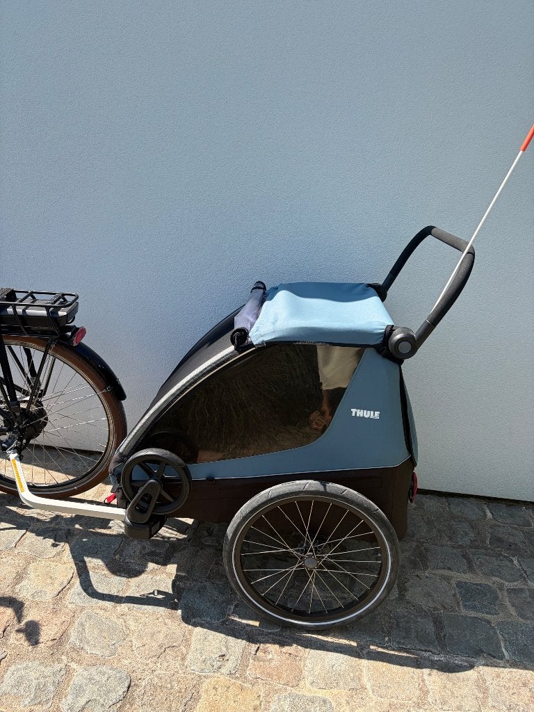 Thule courier, Vélos & Vélomoteurs, Accessoires vélo | Remorques, 40 à 60 kg, Pliable, Comme neuf, Enlèvement