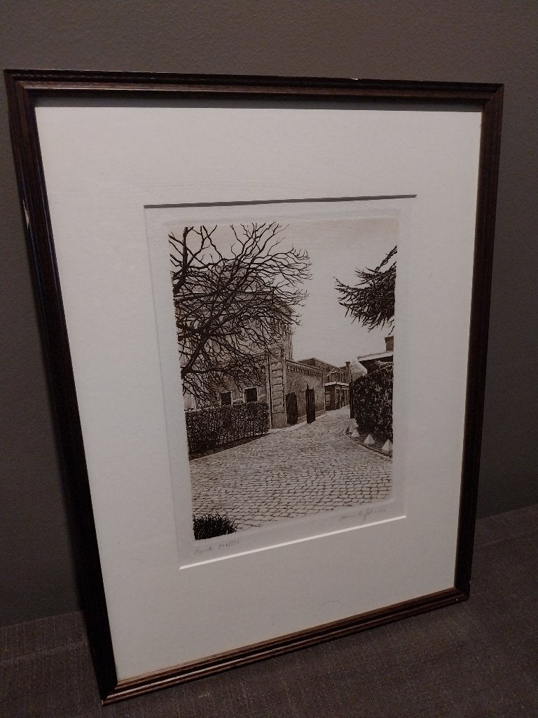 Litho Marc Pollet – "Agnets vandaag" (Bornem) - 2002, Antiek en Kunst, Kunst | Schilderijen | Klassiek, Ophalen