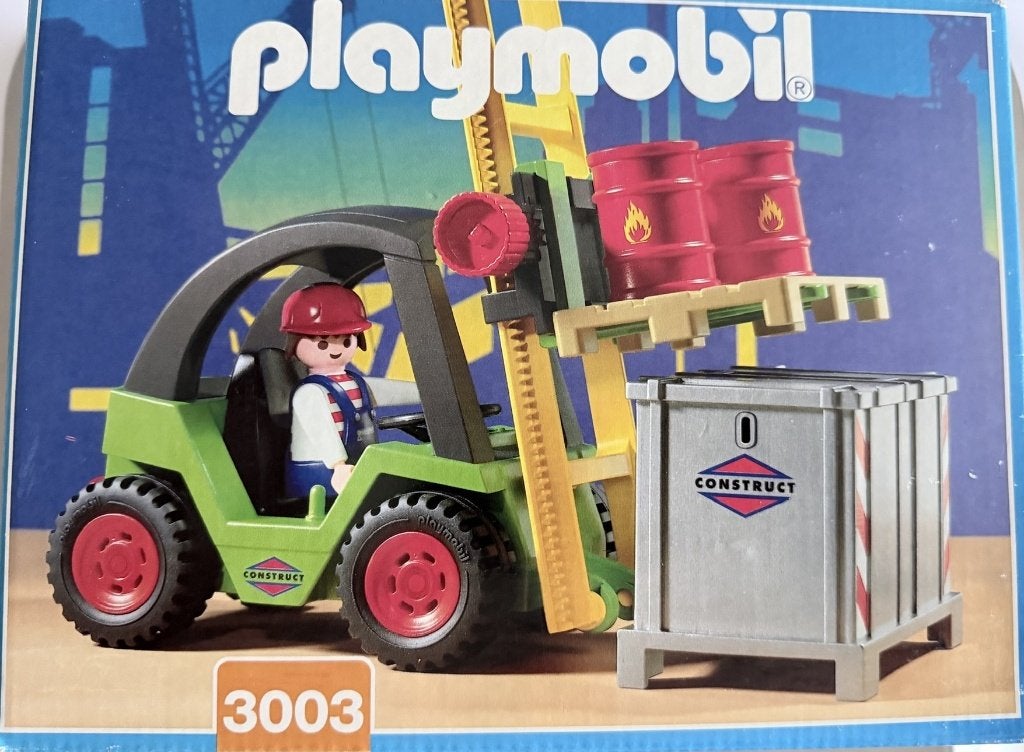 playmobil heftruk 3003, Kinderen en Baby's, Complete set, Ophalen of Verzenden, Zo goed als nieuw, Figuren