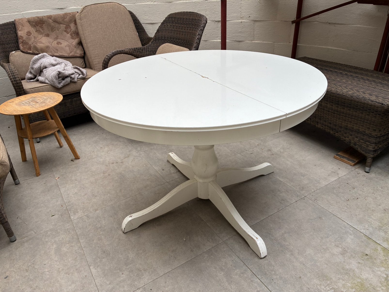 Ronde uitschuifbare tafel, 100 à 150 cm, Cinq personnes ou plus, Rond, 100 à 150 cm