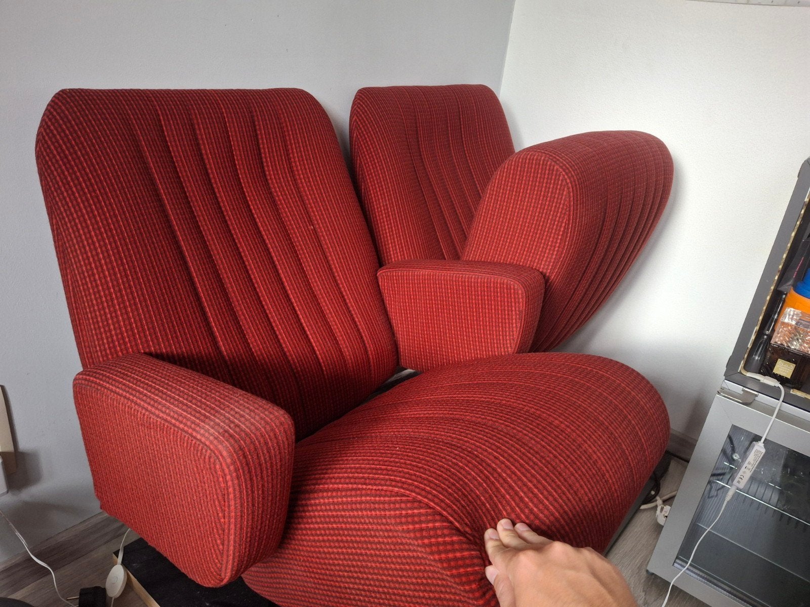 Vintage cinemastoelen, Ophalen, Gebruikt, Minder dan 75 cm, Tweepersoons