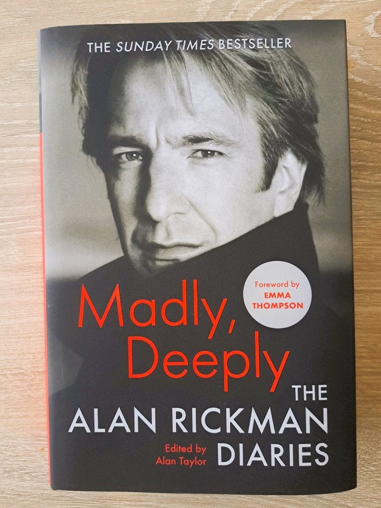 Alan Rickman: the Diaries 'Madly, Deeply', Enlèvement ou Envoi, Neuf, Alan rickman