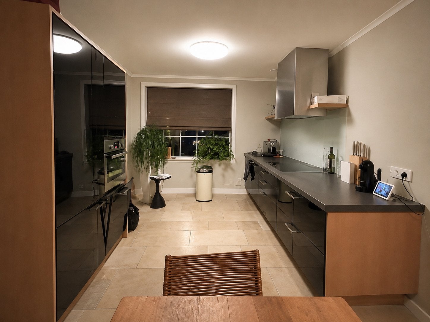 ✨ CUISINE NOIRE BRILLANTE AVEC APPAREILS ÉLECTROMÉNAGERS ✨, Maison & Meubles, Cuisine | Cuisines complètes, Comme neuf, Cuisine à mur double