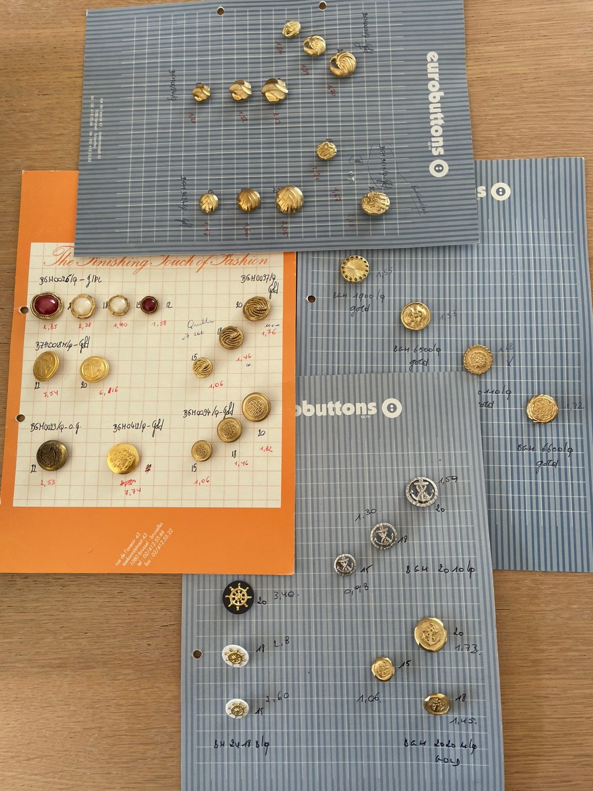 Set van 38 vergulde knopen, nieuw!, Hobby & Loisirs créatifs, Enlèvement ou Envoi, Neuf