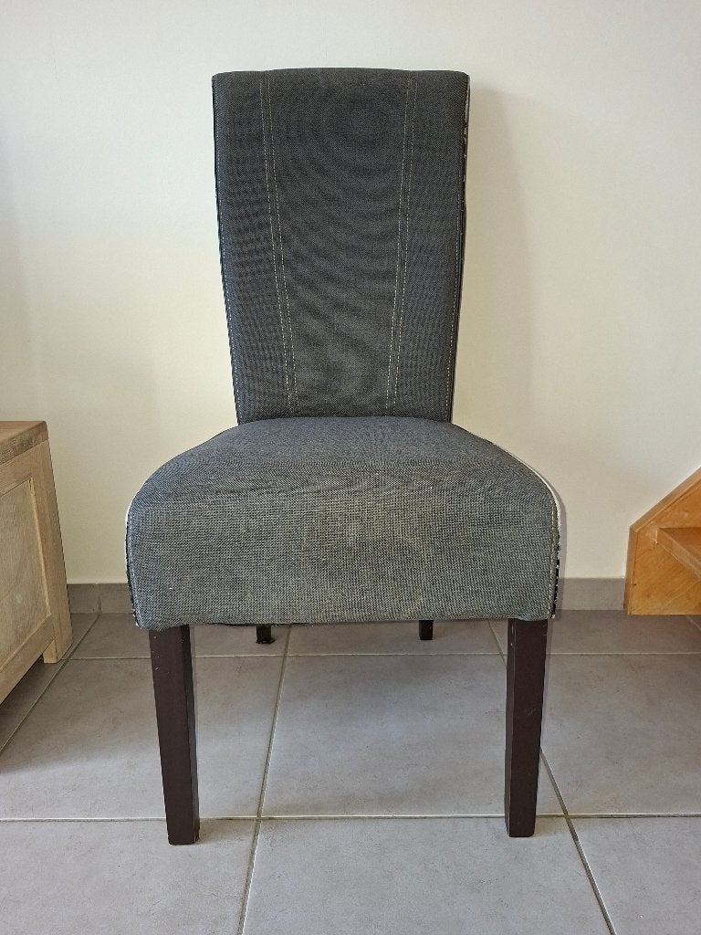 Chaises de salle à manger, Enlèvement, Utilisé, Gris, Bois