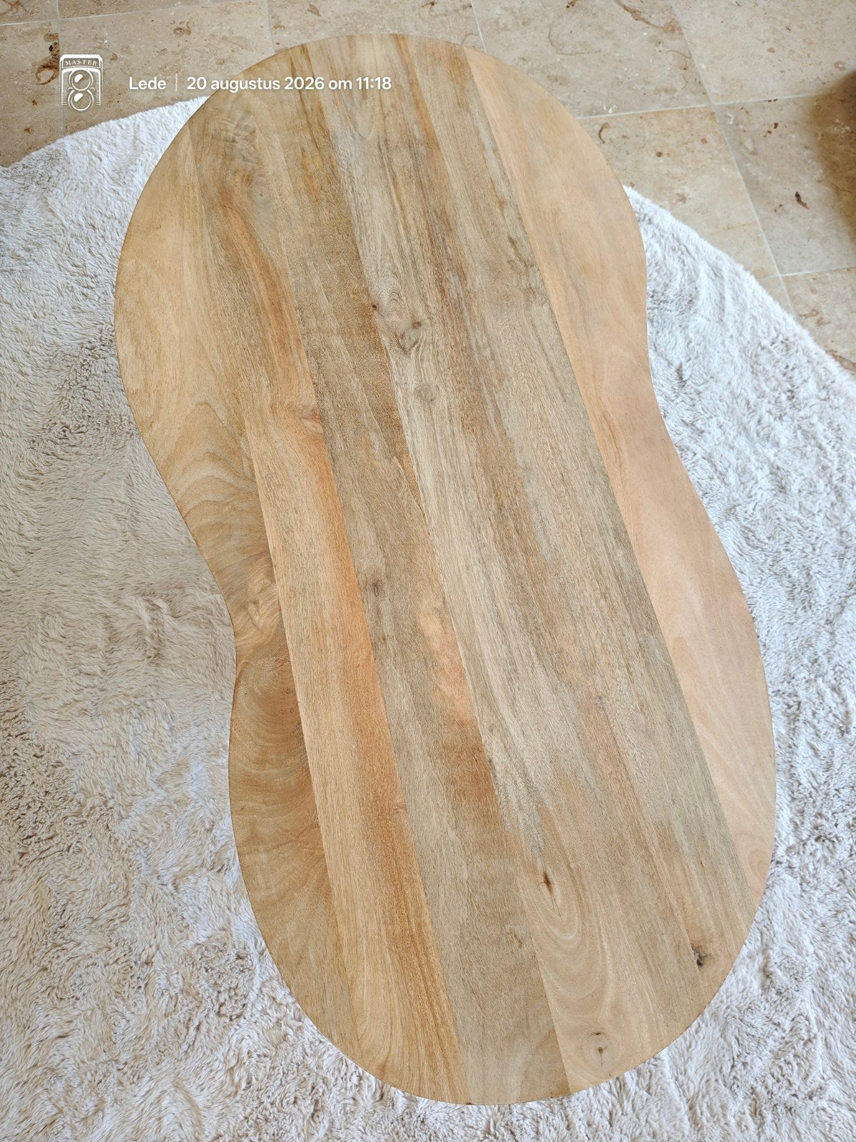 Salontafel, Huis en Inrichting, Woonaccessoires | Dienbladen, Ophalen, Zo goed als nieuw, Overige vormen, Hout