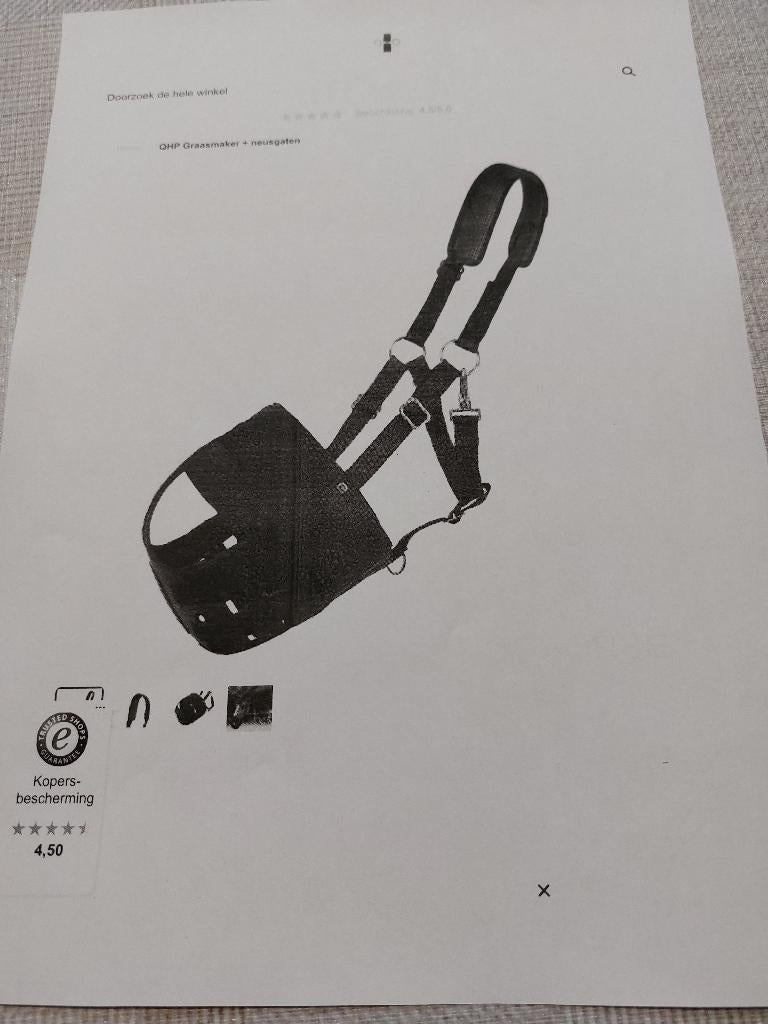graasmasker, Ophalen, Nieuw