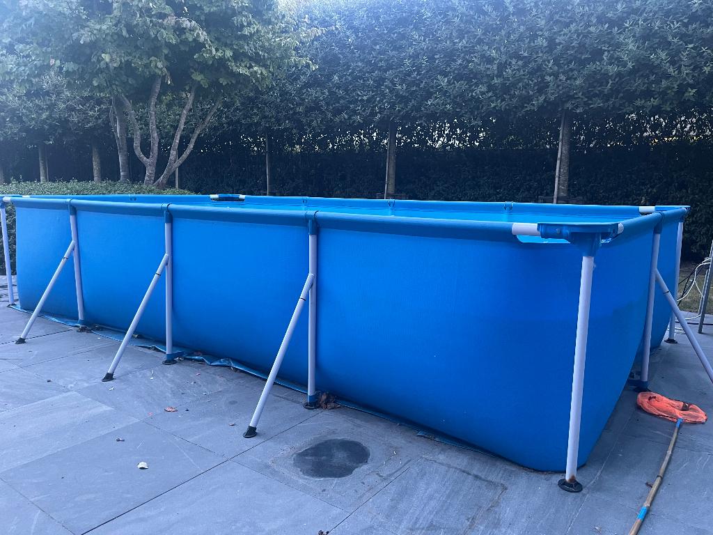 Zwembad incl filter en warmtepomp, Tuin en Terras, Ophalen, Gebruikt, 80 tot 120 cm, Opzetzwembad