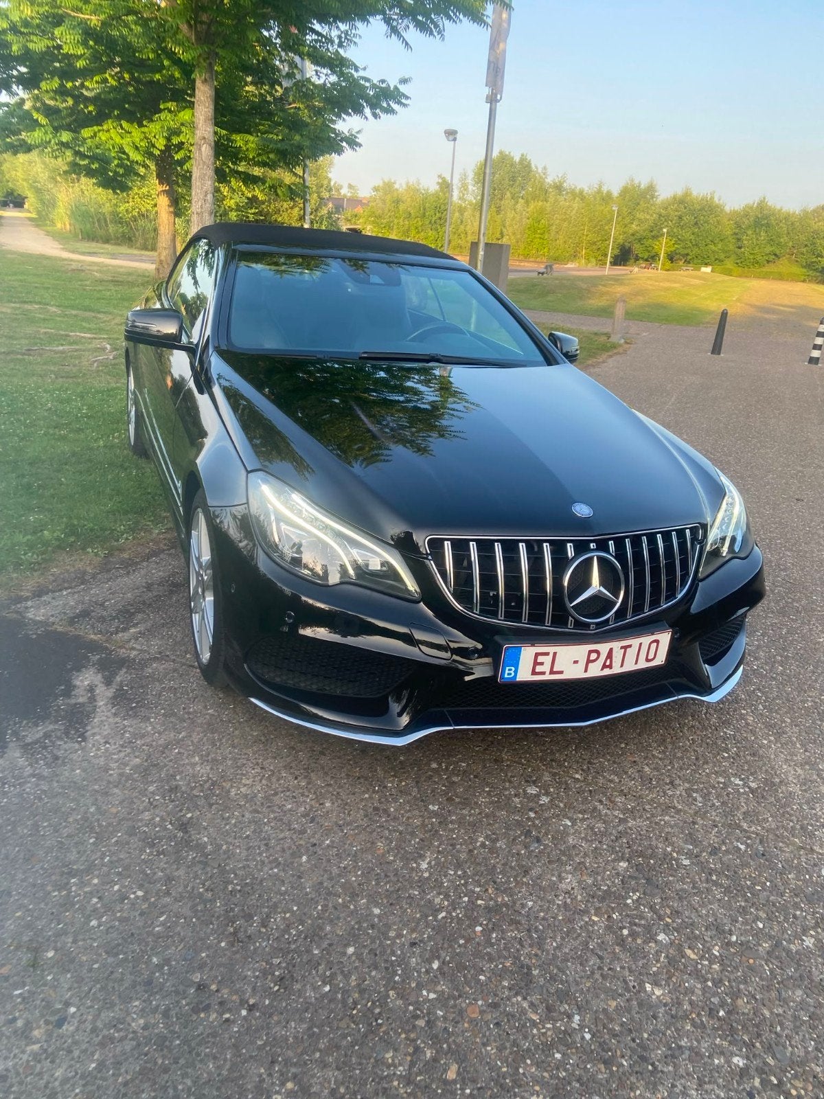 Mercedes 220 E CDI Cabrio AMG uivoering, Auto's, Euro 5, Zwart, Cabriolet, Zwart