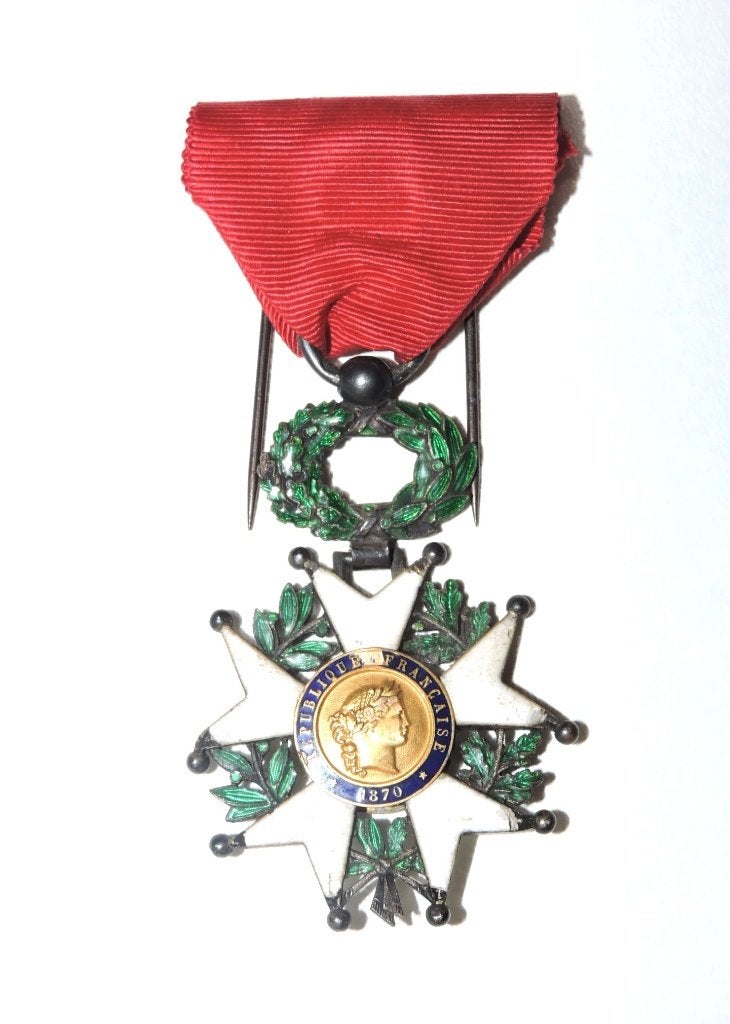 1900 ancienne médaille LEGION HONNEUR France OR 18 carats, Enlèvement ou Envoi, Autres