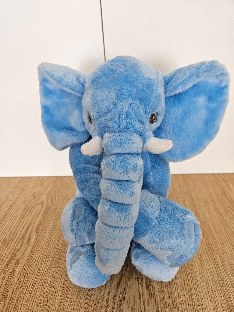 Knuffel slaapkussen blauwe olifant, Enfants & Bébés, Jouets | Peluches, Enlèvement, Comme neuf, Éléphant