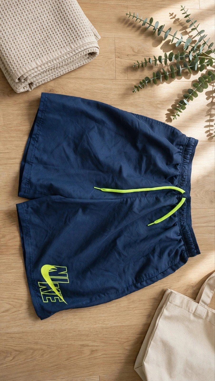 Nike - Taille L - NEUF SANS ETIQUETTE - Bleu Marine / Jaune, Kleding | Heren, Ophalen of Verzenden, Blauw