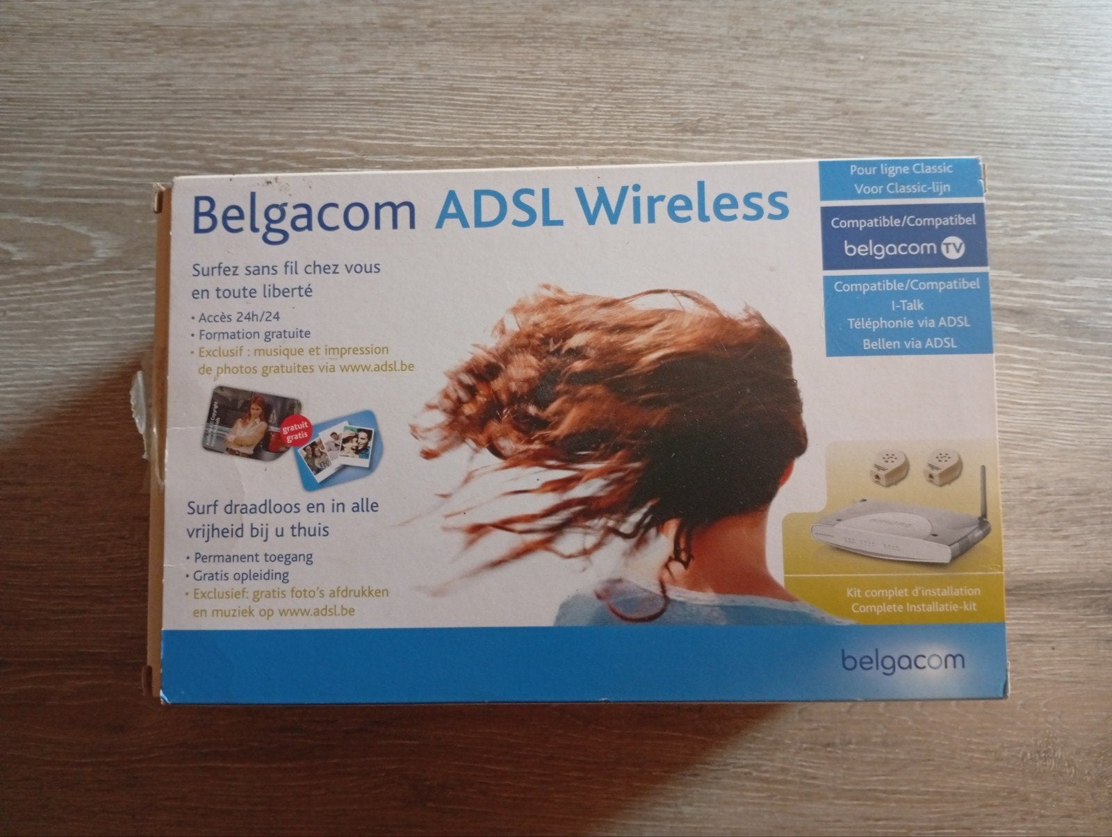 GRATIS: Belgacom ADSL Wireless Modem Router Box, Computers en Software, Routers en Modems, Ophalen, Router