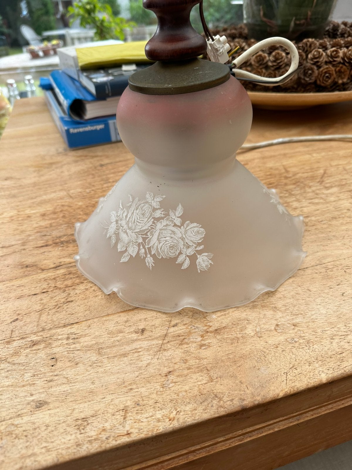Vintage art deco lamp:kattovalaisin luvulta tori 1980, Antiek en Kunst, Ophalen