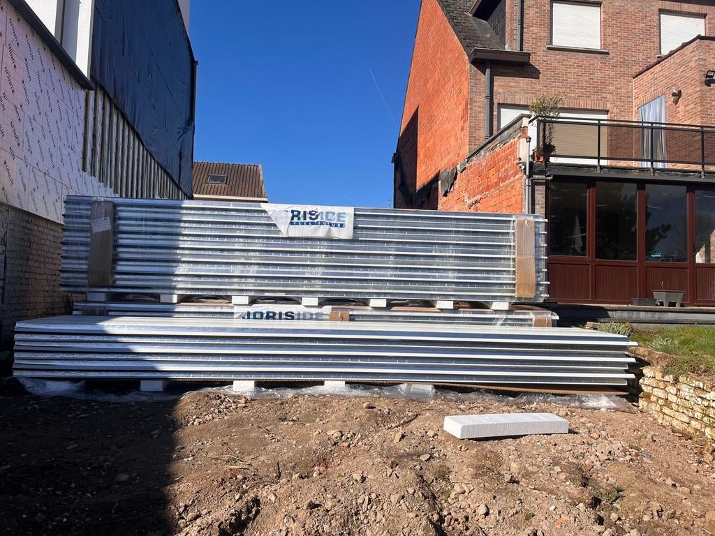 JORISIDE SANDWICHPANELEN ( 10 stuks), Enlèvement, Métal, Plaque de toiture ou Plaque de tuile, Neuf