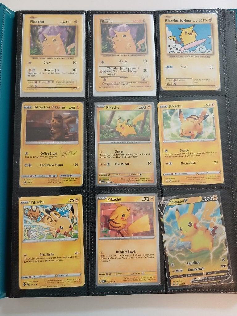 Pokemon kaarten, Enlèvement, Utilisé, Plusieurs cartes