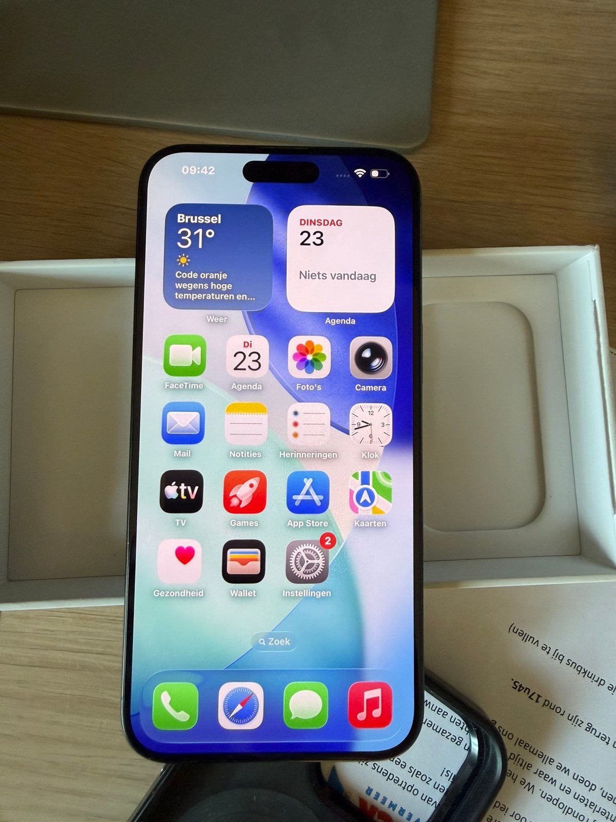 Iphone 15 pro max 256gb, Telecommunicatie, Mobiele telefoons | Apple iPhone, Zo goed als nieuw, 256 GB, iPhone 15, Zwart, Ophalen