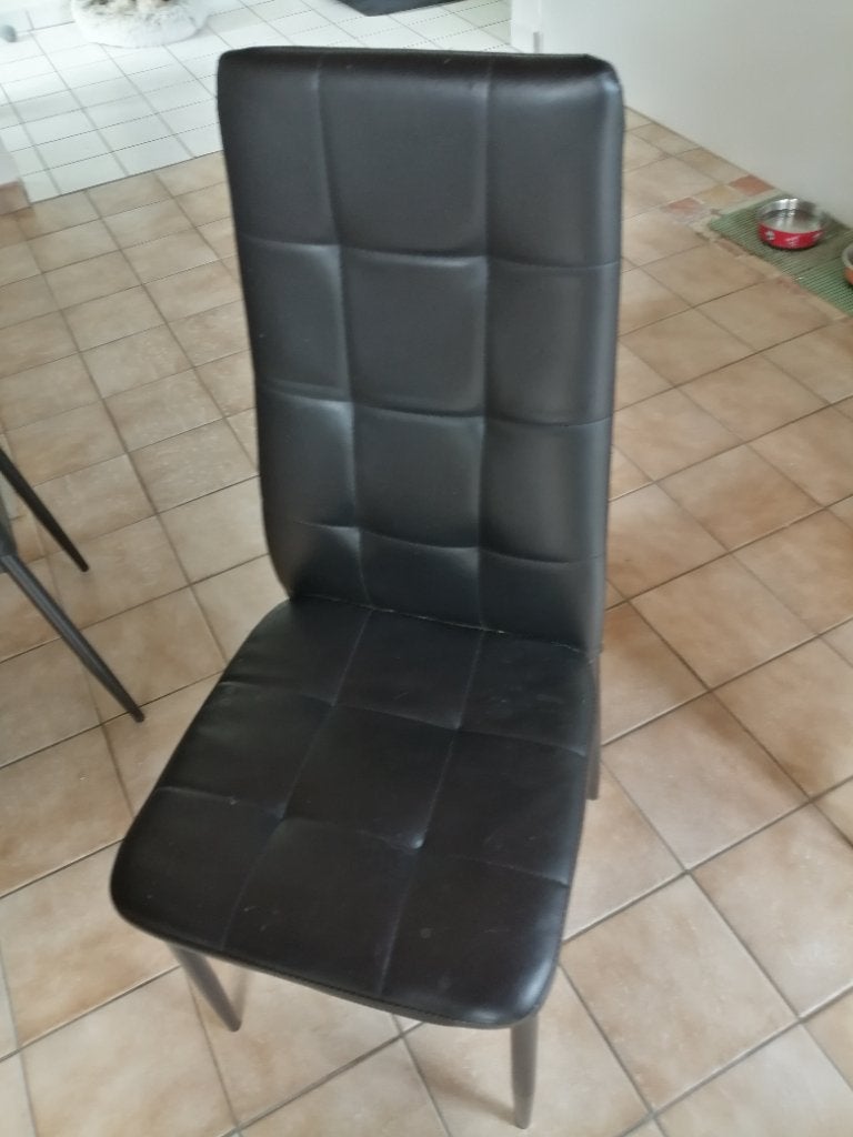 Eettafel met 4 stoelen, Ophalen, Gebruikt, 50 tot 100 cm, 150 tot 200 cm