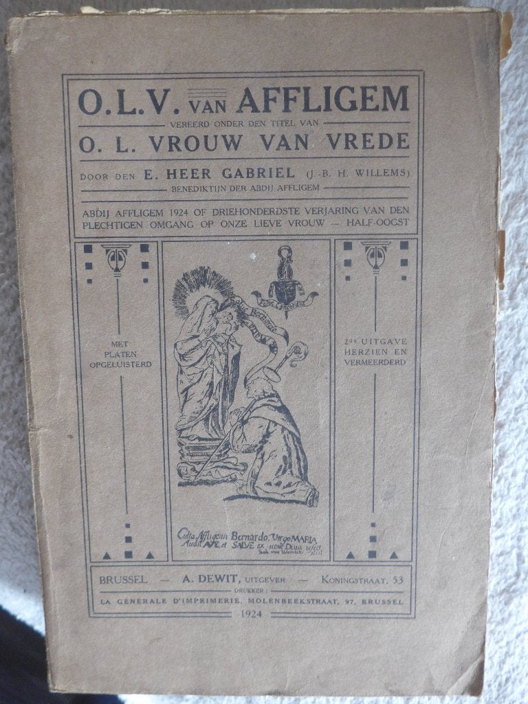 Affligem ; OLV van Affligem - uitgave 1924, Boeken, Ophalen of Verzenden, 20e eeuw of later, Gelezen