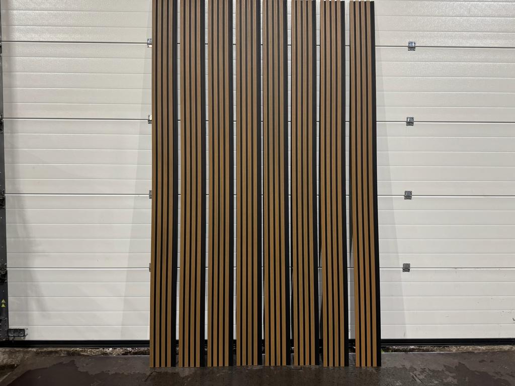 Wandbekleding/ Gevelbekleding Composiet Teak 2900 mm 16mm, Ophalen of Verzenden, Nieuw, Overige materialen, Minder dan 20 mm