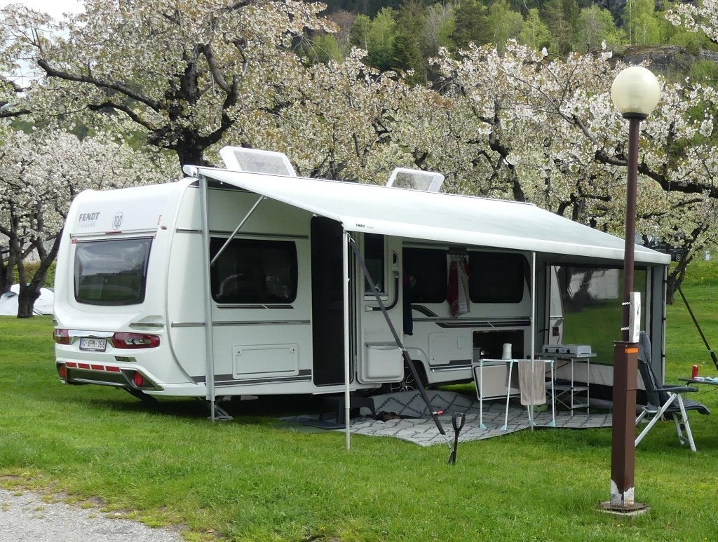 Thule caravan luifel, Caravanes & Camping, Auvents, Comme neuf, Thule, PVC, Enlèvement