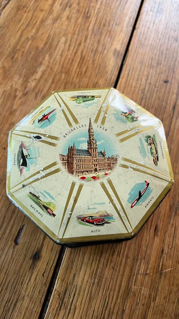 Boîte de collection Expo 58 - Côte d’Or, Verzamelen, Blikken, Ophalen, Gebruikt, Overige, Overige merken
