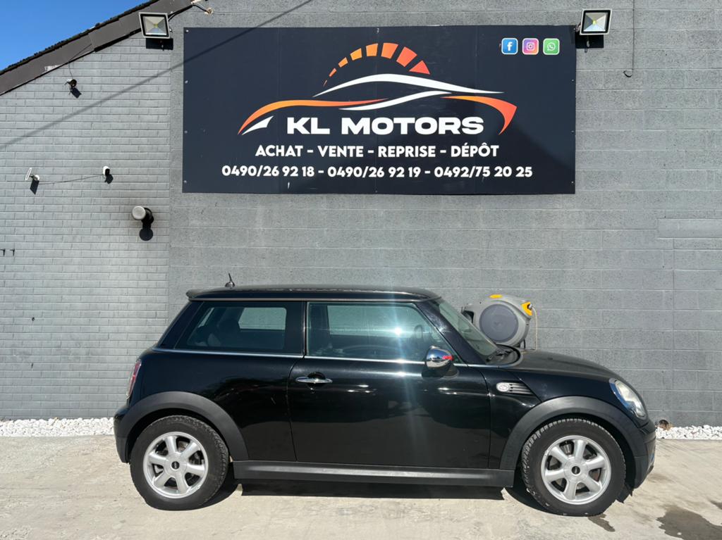 MINI COOPER ONE 1.6 DIESEL 171 000KM CARPASS 2010, Autos, Achat, Entreprise, Boîte manuelle, Noir