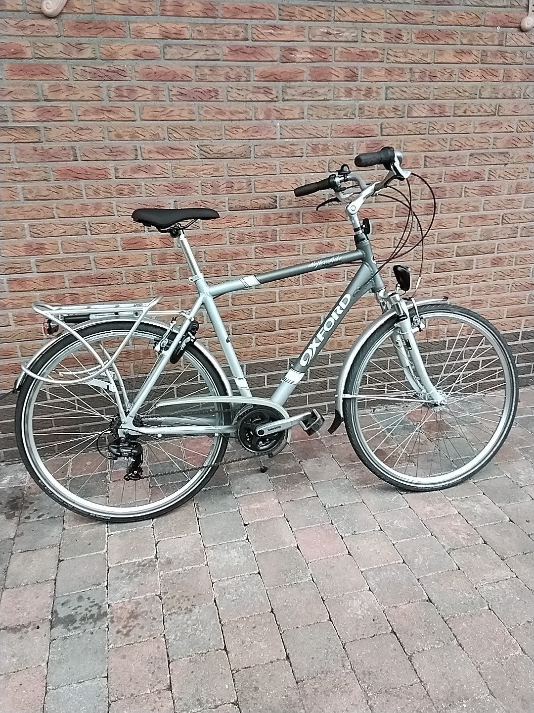 Oxford herenfiets grote maat 21 vit, Enlèvement