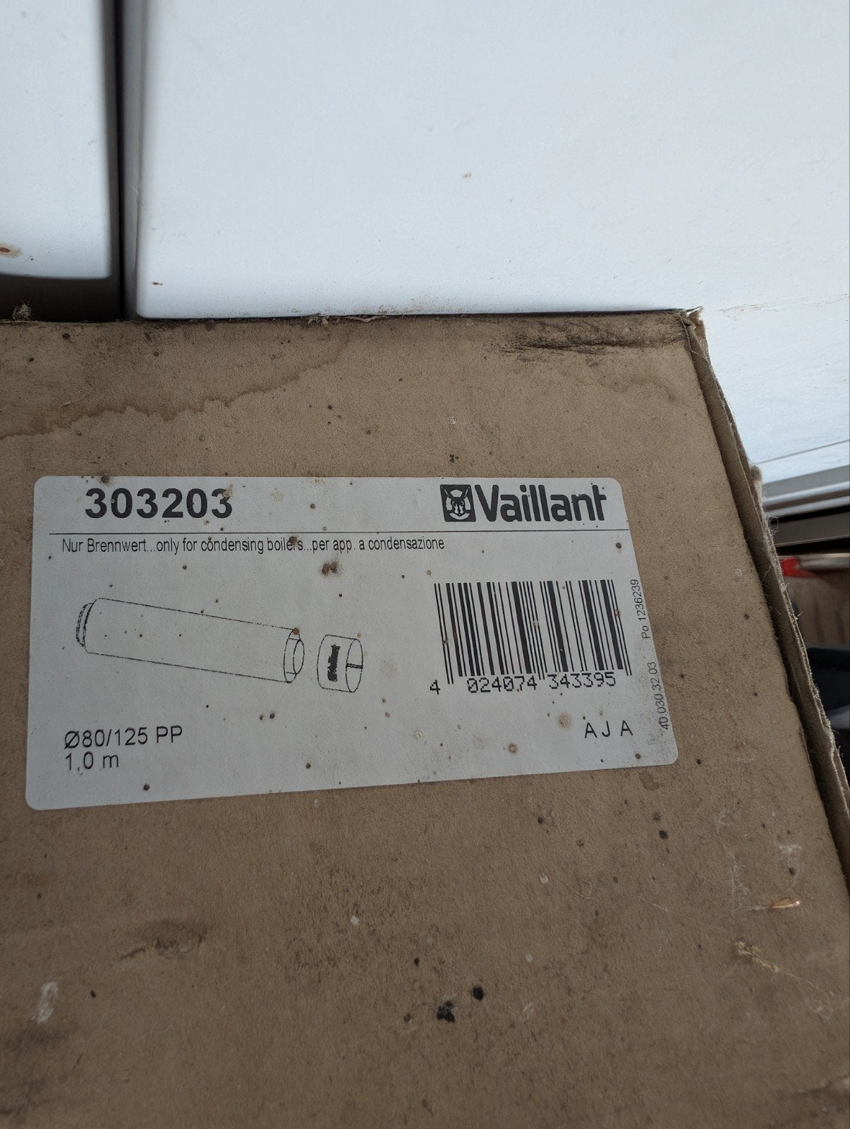 Vaillant 303203 rookgasafvoer, Bricolage & Construction, Chauffe-eau & Boilers, Enlèvement, Neuf