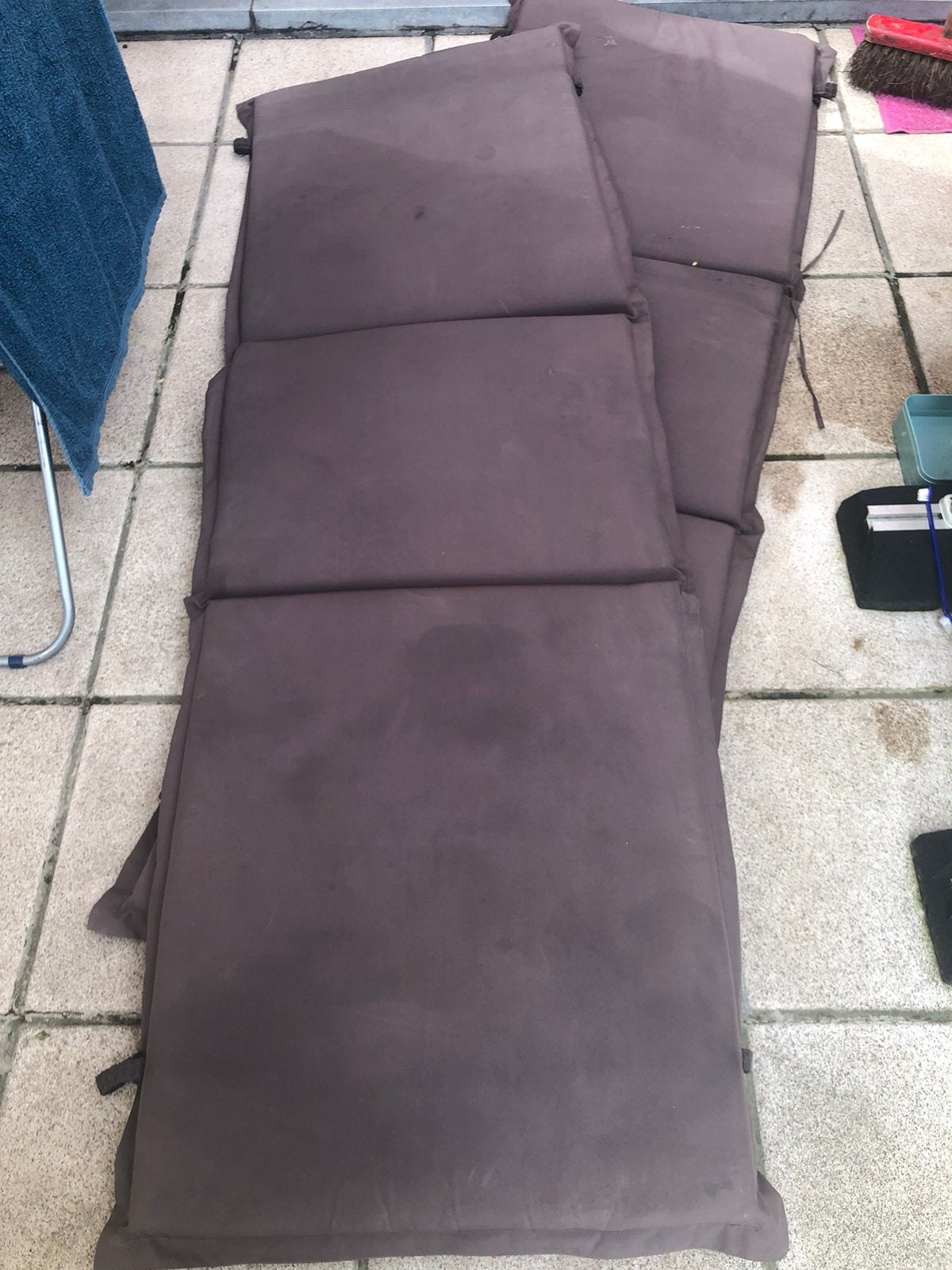 tuinkussens ligzetel 2 stuks  200 op 60 cm, Ophalen, Gebruikt